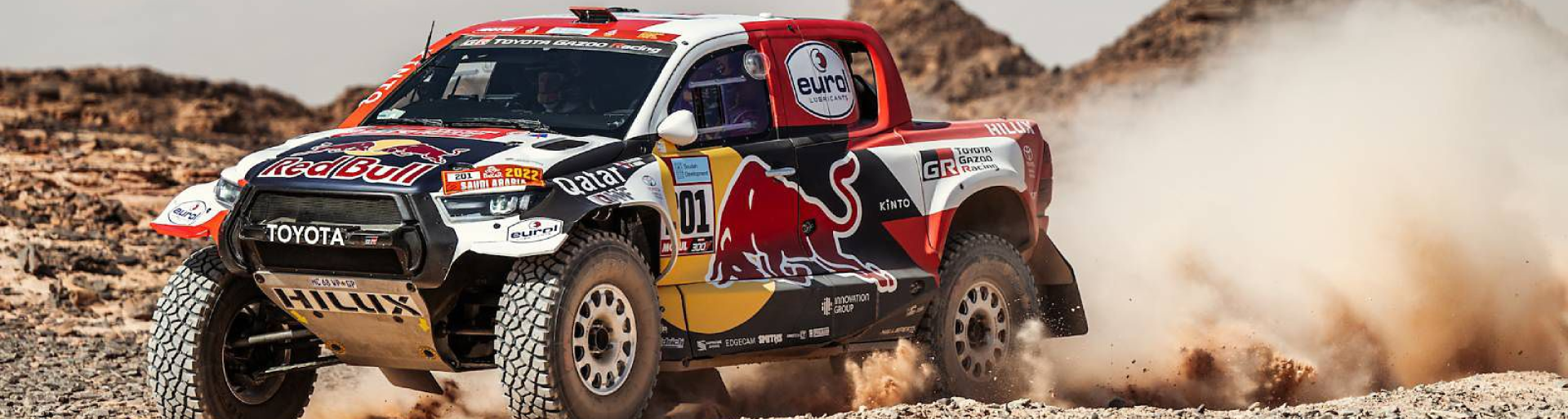 Изображение на странице НАССЕР АЛЬ-АТТИЯ ЗА РУЛЕМ TOYOTA HILUX СТАЛ ПОБЕДИТЕЛЕМ РАЛЛИ-РЕЙДА «ДАКАР-2022» Тойота Центр Мурманск